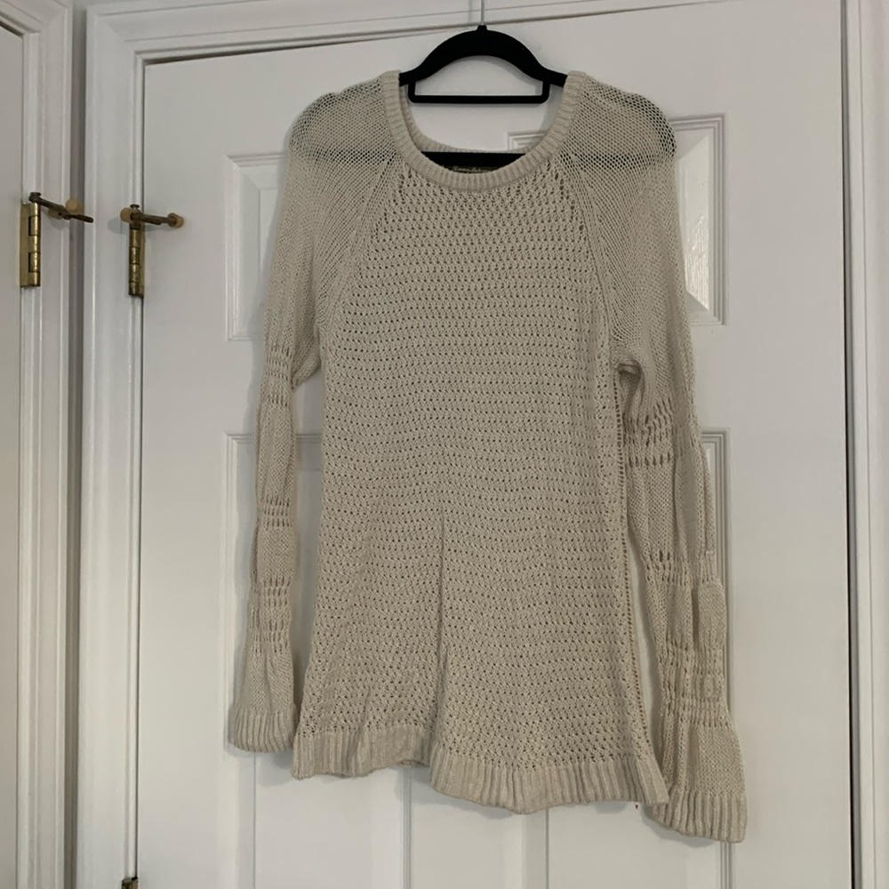 Sz M Cream Tommy Bahama Sweater